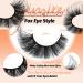 JIMIRE Fluffy Eyelashes Natural Look Cat Eye Russian Strip D Curl Lashes Look Like Eyelash Extensions Wispy Fox Eye Fake Eyelashes 7 Pairs Pack V - Buy Online on GoSupps.com
