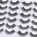 Buy Delyneph C2 Natural Look Wispy Cat Eye Faux Mink Lashes - 12 Pairs Fluffy Strip Lashes Like Extensions | International Shipping Available - Buy Online on GoSupps.com