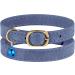 Murom Adjustable Soft Genuine Leather Cat Collar - Smoky Blue - Buy Online on GoSupps.com