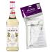MONIN White Chocolate Syrup 70cl for Hot Beverages Coffee Latte Cappuccino Chocolate + 1 Dosing Pump 1cl - Natural Flavours