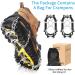 Doormoon Adjustable Ice Cleats for Hiking - 19 Stainless Steel Spikes - Anti-Slip Snow Grips for Boots/Shoes - Men/Women M US 5-8 ECR 36-41 - Buy Online on GoSupps.com