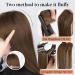 FORCUTEU Short Dark Brown Hair Toppers 4PCS - Clip in Hair Extensions for Extra Volume - Daily Use Hairpieces 4 & 8 Extensions - Buy Online on GoSupps.com