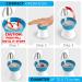 Pill Crusher Cutter Splitter Grinder - 3 in 1 Multifunction Blue White - Includes Small Pill Box Container - Efficient Tablet Cutter and Breaker - Buy Online on GoSupps.com