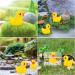 100Pcs Mini Resin Ducks Realistic Micro Landscape Ornament | Cute Baby Bath Toy | Aquarium & Dollhouse Decor - Yellow - Buy Online on GoSupps.com
