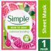 Simple Protect 'N' Glow Sheet Mask 48h Glow 1 mask - Buy Online on GoSupps.com