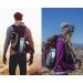 Enerbone 32 oz Motivational Water Bottle with Times & Straw - Leakproof, BPA-Free - Green-Purple - Buy Online on GoSupps.com