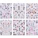 3D Halloween Nail Stickers 6 Sheets 5D Self-Adhesive Embossed Nail Decal Ghosts Nail Art Decoration Design Supplies - Buy Online on GoSupps.com