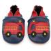 Dotty Fish Soft Leather Fire Engine Toddler Shoes for Boys | Non-Slip Suede Soles | 0-6 Months to 4-5 Years - Buy Online on GoSupps.com