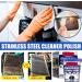 Stainless Steel Cookware Cleaning Household Kitchen Cleaner for Sinks Pans Pots 0.2Lbs Cookware Detergent Stainless Steel Cleaner and Polish Polisher Polishing for Appliances Rust for Pots 100g Bag - Buy Online on GoSupps.com