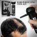3-in-1 Hair Fiber Applicator Set - Natural Hair Building Fibers for Thinning Hair - Long-Lasting Thickening Spray for Crisp Hairlines - Beard Styling Accessory Included (Dark Brown) - Buy Online on GoSupps.com