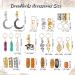 Yaomiao 150 Pieces Hair Jewelry Dreadlocks Crystal Wire Wrapped Loc Adornment Assorted Imitation Wood Beads Braid Accessories for Braids Hair Cuffs Decorations for Women Girl(Classic Style) - Buy Online on GoSupps.com