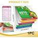 Keto Food Cheat Sheet Magnetic Cookbook Booklet Keto Recipe Book Planning Tool Chart Weight Loss Low Carb Ketogenic Meal Plan Recipes Fridge Reference Guide for Vegetable Meals Fruits - Buy Online on GoSupps.com