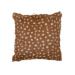 Creative Co-Op Goat Fur Cushion Pillow Brown & White
