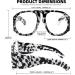 FEISEDY Oversized Blue Light Blocking Glasses for Men & Women - Big Plastic Aviator Frame Clear Lens B2371 Black Leopard - Ideal for Computer Use - Buy Online on GoSupps.com