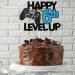 Gidobo 6th Birthday Cake Toppers Black Blue Glittery Cake Decorations with Controllers Themed Six Years Old Level Up Video Game Birthday Party Supplies for Boys Blue-6th - Buy Online on GoSupps.com