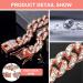 Rosegold Dog Chain Diamond Cuban Collars Walking Rosegold Metal Chain Collar with Design Secure Buckle Pet Cuban Crystal Jewelry Collar Necklace Accessories for Dogs Cats(Rosegold 10inch) 10inch Rosegold - Buy Online on GoSupps.com