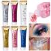 Beteligir 6pcs Face Body Glitter Set - Music Festival Rave Accessories - Sparkling Gel for Face, Eyes, and Hair - Buy Online on GoSupps.com
