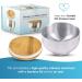 Nuru Massage Gel Shaker Bowl - 500ml Stainless Steel with Bamboo Lid & Air Seal | Easy to Clean | Perfect for Nuru Massage - Buy Online on GoSupps.com