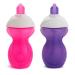 Munchkin Click Lock Flip Straw Toddler Cup 9 Ounce 2 Pack Pink/Purple