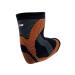 Tennis Elbow Compression Arm Sleeve - Brace for Tendonitis & Pain Relief (Large Black-Grey-Orange) | International Shipping Available - Buy Online on GoSupps.com