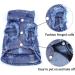 Brocarp Dog Jean Jacket Blue Denim Vest Coat for Small Dogs - Cute & Machine Washable Apparel - Buy Online on GoSupps.com