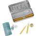 Scentered Aromatherapy Balm & Meditation Candlestick Set - 12 Beeswax Candles with Brass Holder for Relaxation & Mindfulness - Buy Online on GoSupps.com