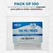 Buy Pill Pouch Bags - Pack of 100 | 4x2.75 | BPA-Free Disposable Zipper Bags for Daily AM PM Medicine Organization | Clear Reusable with Write-on Labels - Buy Online on GoSupps.com