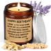 Scented Candles Gifts for Women - 200g Handmade Soy Wax - 50 Hours Long Lasting Aromatherapy Lavender Candles - Candles Gift for Friend Women (Happy Birthday)