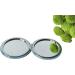 Turkish Metal Compact Mirror - Small Round Mirror with Magnetic Close, 1x & 2x Magnification for Handbags - Bright & Funky Geometric Pattern - Ideal for Travel and Commutes - Buy Online on GoSupps.com
