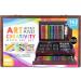 Art 101 142 Pc Doodle and Color Set in Wood Case with Premium Colored Pencils - Portable Art Studio with Various Mediums - Multicolor - Buy Online on GoSupps.com