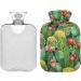 Shop Hot Water Bottles with Cactus Flower Cover | 2L Pain Relief & Heat Therapy Bag - International Shipping - Buy Online on GoSupps.com