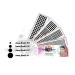 Indian Velvet Dot Bindi Tattoo Stickers - Multi Colored Adhesive Body Jewelry - Daily Use Forehead Bindis (Black) - Buy Online on GoSupps.com