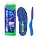 Powerstep Insoles, Pinnacle High Arch, Pain Relief Insole, Supination, High Arch Support Orthotic For Women and Men Men's 12-13 Blue and Green
