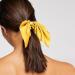 2Pcs Yellow Silk Hair Ties Set | Butterfly Bow Scrunchies for Women & Girls - Ideal for Parties & Everyday Wear - Buy Online on GoSupps.com