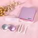 Buy ROSENICE Fashionable Travel Contact Lens Case Set - Rose Red | Stylish & Convenient Lens Mirror Container for International Shipping - Buy Online on GoSupps.com
