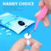 Aliory Glue Rings 200 pcs Disposable Tattoo Cups - Pink Heart Shaped Plastic Glue Holder for False Eyelashes - Buy Online on GoSupps.com