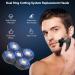 Replacement Heads for Men Electric Shaver Universal 5Blade Rotary Electric Beard Shaver Easy to Install Waterproof 5Blade Rotary Head Replacement1 h - Buy Online on GoSupps.com