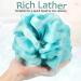 12 Pcs Long Handled Shower Loofah Back Scrubber Set for Men and Women - Exfoliating and Cleaning Bath Body Brush and Sponge Poufs - Buy Online on GoSupps.com