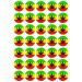 35 x Weed Flag Edible Wafer or Icing Cupcake Topper Fun Stoner Party Cake Decorations Perfect For Brownies Cookies Muffins & More! (Edible Wafer Card)