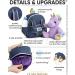 Naturally KIDS Small Unicorn Backpack for 3-4 Year Old Girls - Purple Toddler Backpack with Stuffed Animal - Perfect Gift for Girls - Includes Pockets & Reflective Logo - Buy Online on GoSupps.com