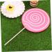 Ciieeo Miniature Food Toy Lollipops for Kids Lollipop Candy Embellishment Artificial Food Wedding Decor Toy for Kids Kidcraft Tongue Painter Lollies Baby Bamboo Child Christmas Tree Cake Pink 40*20*0.3cm - Buy Online on GoSupps.com