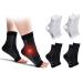 4 pair of ankle bandage compression socks for women/men compression stockings ankle bandage foot bandage for plantar fasciitis arthritis bricked up ankle heel spur (black+white 47-51) 47-51 black+white