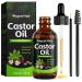 Organic Castor Oil 2.02 Fl. Oz Hair Styling Agent for Hair Eyelashes Eyebrow Growth Essential Oil Massage Oil Hair Nourishing Oil Deep Massage & Moisturizing For Body 2 Fl Oz (Pack of 1)