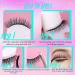 Shop Wiwoseo Self-Adhesive Eyelashes - No Glue Needed Clear Band Natural Look Lash Strips for Strong Hold - Buy Online on GoSupps.com