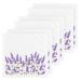 ALAZA Wash Cloth Set Purple Lavender Flowers(n1) - Pack of 6 Cotton Face Cloths Highly Absorbent and Soft Feel Fingertip Towels(238na8b)