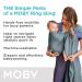 Moby Ring Sling Wrap Carrier | Versatile Hands-Free Support for Parents | Breathable Baby Wrap for Newborns to Toddlers | Supports 8-33 lbs | Fern - Buy Online on GoSupps.com