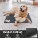Mavicen Pet Feeding Mat 30x50cm | Super Absorbent & Anti-Slip | Easy to Clean | Dark Gray Paw Pattern - Buy Online on GoSupps.com
