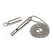 COMPANY OF ANIMALS Professional Whistle for Dogs Best Dog Training Equipment Adjustable Frequency Clear Sound for Sensitive Dogs Includes Metal Lanyard & Cap Silver medium