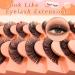 7 Pairs of 3D False Eyelashes Cat Eye Fluffy Volume Curly Cat-Eye Artificial Eyelashes Natural Look Reusable Handmade Faux Mink Makeup Eyelashes (7C-HR-E15) - Buy Online on GoSupps.com