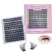 40D False Eyelashes 240 Pieces Natural Black Individual Lash Extensions Reusable Wispy and Natural look Lash Extensions (40D-8-16mm 240 MIX) (40D)